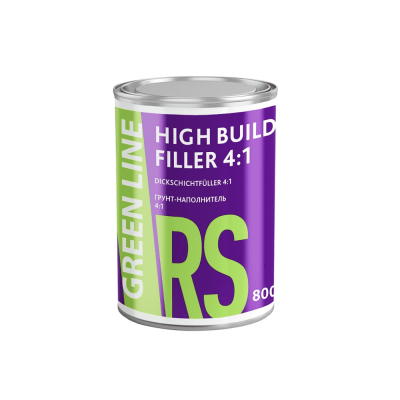 Грунт-наполнитель GL RS High Build 4:1, 800мл, серый + отвердитель